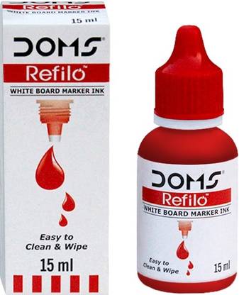 DOMS Whiteboard Marker Ink Red 15 ml Marker Refill