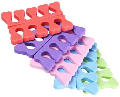 Sminakh Multicolour Toe Separators Toe Spacers (5 Pairs)Apply Nail Polish During Pedicure Manicure