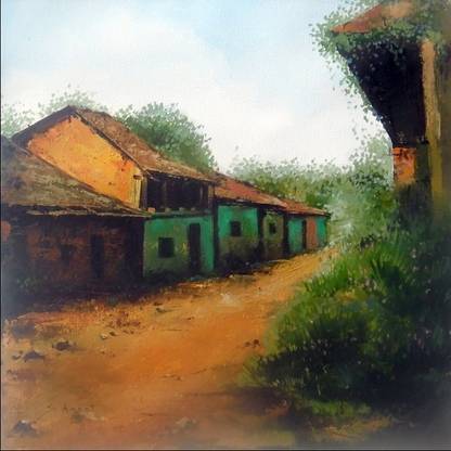HandPainted Artwork Canvas 30 inch x 30 inch Painting