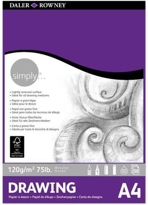 DALER ROWNEY Simply A4 Drawing Paper Pad Sketch Pad