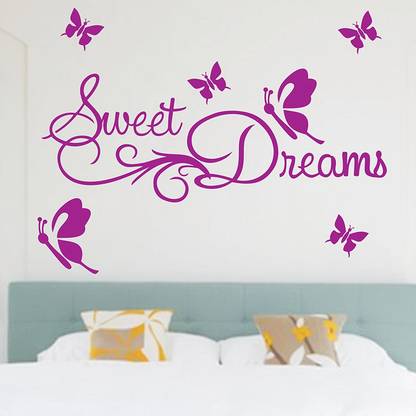 MMD DECORATION Exampling World Wall Stencil Sweet Dreams Pattern DIY Reusable Wall Painting Stencil for Home Decoration Wall Stencil Stencil