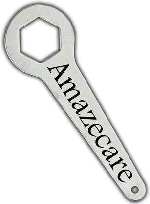 AMAZECARE Regulator Oxygen Cylinder Key Spanner Single Side Medical Oxygen Cylinder Key Single Sided Speciality Drop Forged Oxygen Cylinder Regulator Wrench Key Regulator Oxygen Cylinder Key Single Sided Speciality