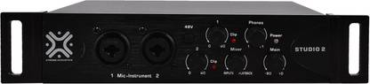 Xtreme Acoustics ST2, USB audio interface studio 2 with MIDI in and out, 48v phantom power preamp for mic and instrument. Audio Interface