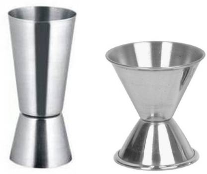 Dynore Dynore Stainless Steel Set of 2 Double Sided Peg measures - 30&60, 20&40 ml each 2 - Piece Bar Set