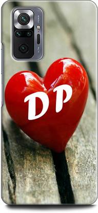 INDICRAFT Back Cover for REDMI Note 10 Pro D P, D LOVES P, NAME, LETTER, ALPHABET, DP LOVE, HART, BLUE