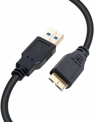 DANUBE Ethernet Cable 0.5 m High Speed Regular Micro USB 3.0 Cable A to Micro B for External & Desktop Hard Drive