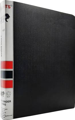 JDENTS Plastic Ring Binder File 2D Full Scape Size Tough Durable / Folder for Office documents and Certificate Plastic File / Ring Binder Box