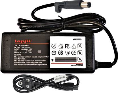 LAPJII Adapter Charger for HP Compaq nx6310, nx6315, nx6320 Laptops-18.5V, 3.5A,W 65 W Adapter