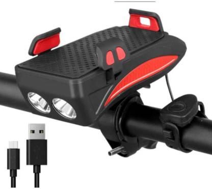Freecloud Bicycle Horn Lamp & Mobile Phone Bracket LED Front Light