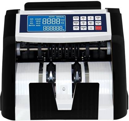 Drop2Kart Automatic Bill Counter - Big LCD Display, UV/MG/MT/IR CMOS Sensors, Multiple Operation Modes, Fake-note Alarm, LED External Display Note Counting Machine