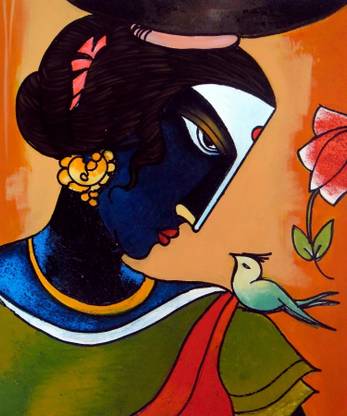 HandPainted Artwork Painting Canvas 19 inch x 18 inch Painting