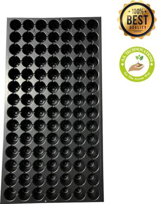 AST 98*5 (490 Plants)_Reusable Seedling Trays (Set of 5) | Full Size Pro Trays | Strong and Durable , Plant Container Set
