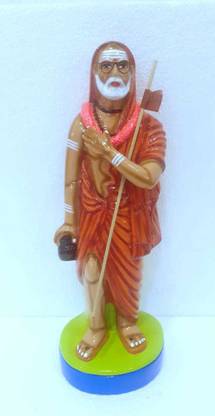 Paper Mache MAHAPERIYAVAR NINDRA KOLAM Decorative Showpiece  -  22 cm