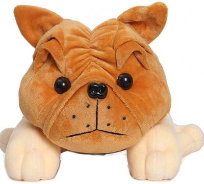 Mallexo Bull Dog Soft Toys for Kids Big Size 35CM Ultra Stuffed Dog Toy for Kids Set of 1 Soft Pet Toys for Dogs Puppy Multi-Color Animal Soft Toys for Kids ( pet Toys for cat )  - 35 cm