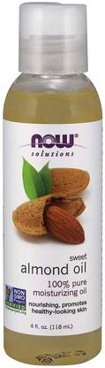 Now Foods Solutions Sweet Almond Oil 100% Pure moisturizing oil 4 fl oz