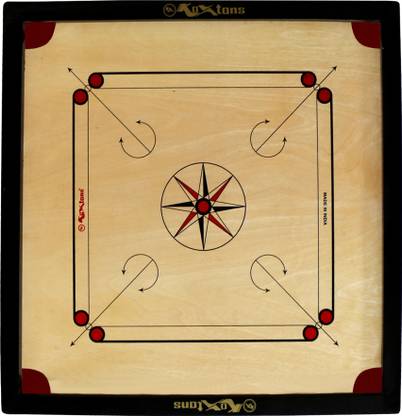 koxtons Coins, Striker and Powder 83.82 cm Carrom Board