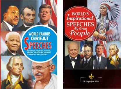 BEST SPEECHES OF ALL TIME (SET OF 2 BOOKS) World Famous Great Speeches and Ins. Speeches
