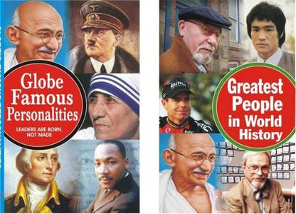 GREAT PERSONALITIES OF ALL TIME (SET OF 2 BOOKS) Globe Famous People and Greatest People