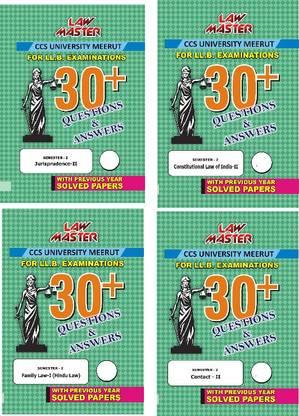 LLB 2nd semester 30 + SOLVED QUESTION & ANSWER SERIES BOOK /STUDY MATERIAL