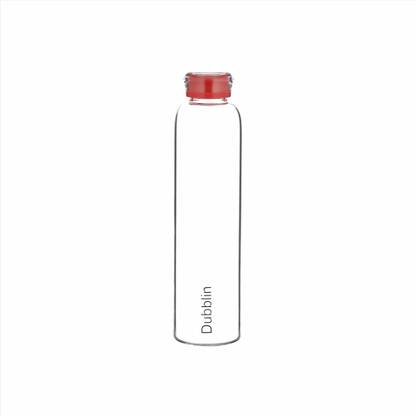DUBBLIN Shell 800 Borosilicate Glass Water Bottle, Acrylic Lid 800 ml Bottle