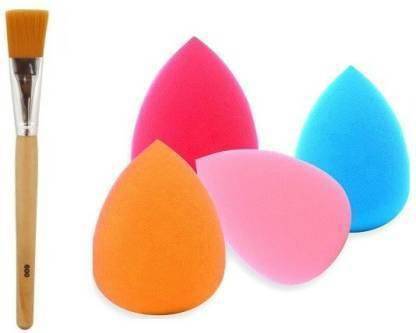 DATNASAYAD Super Quality Face Pace and bleach brush with Multicolor spounge Puff