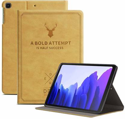 Robustrion Flip Cover for Flip Stand Case Cover for Samsung Galaxy Tab A7 10.4 inch [SM-T500/T505/T507] 2020 - Deer Camel