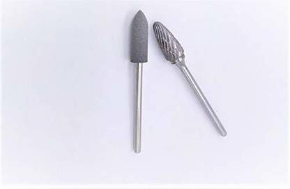 ADDLER Dental Lab Denture Abrasive Carbide + Diamond Silicon HP 2.35 MM Shank Metal Cutter Dental Implant