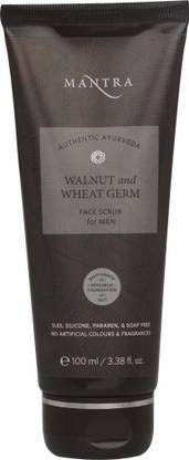 MANTRA Walnut & Wheat Germ Face Scrub For Men | Remove Dead Skin & Unclogs Pores