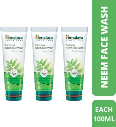 HIMALAYA Purifying Neem  100ml Each (Pack of 3) Face Wash