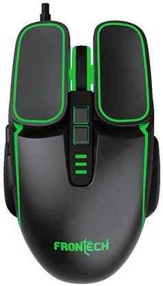 Frontech 7KEYS BACKLIT GAMING MOUSE Wired Ambidextrous Optical  Gaming Mouse