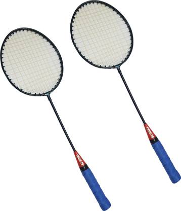 Scorpion Set of Badminton Rackets, Pair of Rackets, Lightweight & Sturdy Blue Strung Badminton Racquet
