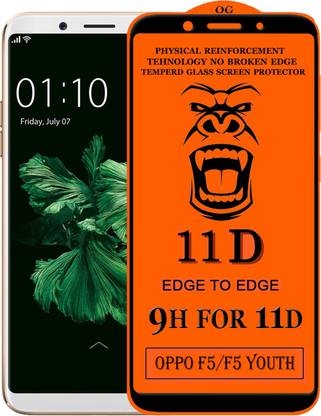 HQ Protection Edge To Edge Tempered Glass for Oppo F5