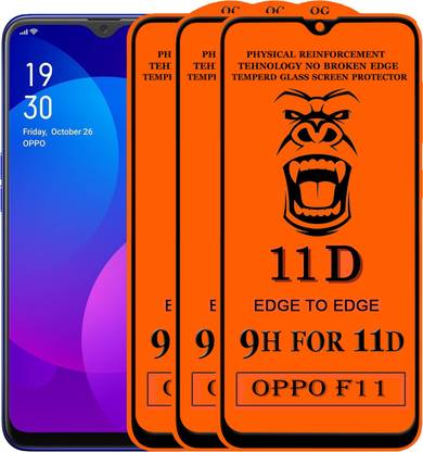 GORILLA FIVE Edge To Edge Tempered Glass for Oppo F11