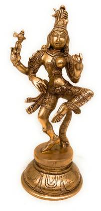 Bhunes Brass Ardhanarishvara | Ardhnarishwar Statue | Ardhnari | Shiv Parvati Double Avatar | Shiv Parvathi Idol | Lord Shiva And Parwathi Statue | Ardhanarishvara Decorative Showpiece  -  30 cm