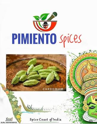 Pimiento Spices Elaichi / Choti Sabut Elaichi 50g / Green Cardamom for Tea