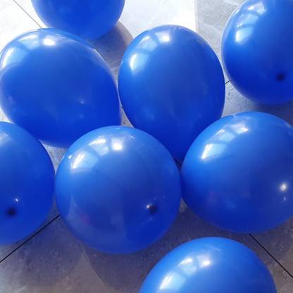 Wonder Solid Blue Birthday Balloons - Set of 20 Balloon
