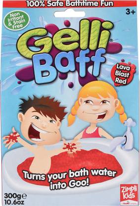 SIMBA Zimpli Kids Gelli Baff Bath Slime, 1 Use 300 Grams - Red Bath Toy