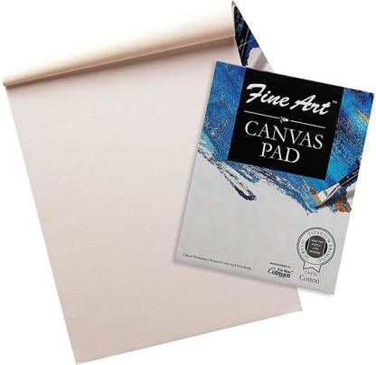 Fine Art 9 X 12 Inch Canvas Pad For Acrylic Painting Cotton Fine Grain Canvas Pad (Set of 1)