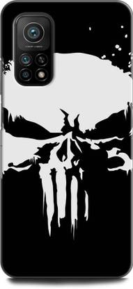 WallCraft Back Cover for Mi 10T PUNISHER, SKULL, MONSTER, ANGRY SKULL, HORRAR