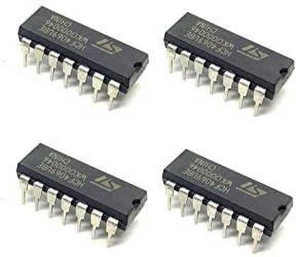 jivith 4Pcs 4069 IC CD4069UBE Logic IC CMOS Hex Inverter, CD4069 Electronic Components Electronic Hobby Kit
