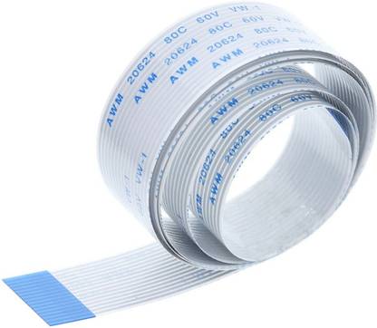 sl sales Reverse Direction 14 Pin 1.0mm Pitch 30CM Length Flexible Flat Cable FFC and Compact ribbon cable for LCD TV for pi Cable(1-pcs) Interconnect Electronic Hobby Kit