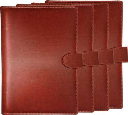 Printdoot.com Leatherette Conference file folder best for holding important document , A4