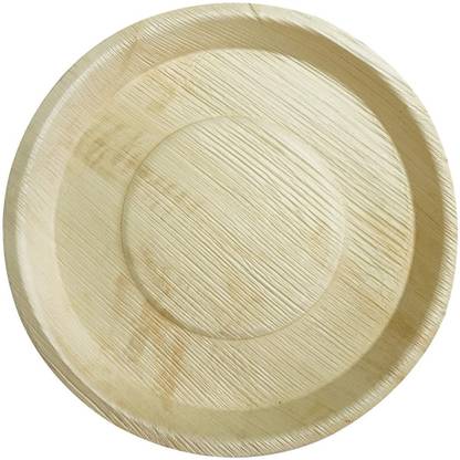 IST Nav areca leaf disposable palte ( 12 inch) 10 pic Dinner Plate