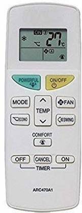 vcony Air Conditioner Remote Compatible  Split AC Remote Control (AC-132) Daikin Remote Controller