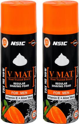 v mat Shaving Foam Set of 2