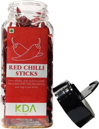 KDA Dried & Stemless Red Chilli Sticks (Sabut Lal Mirch)