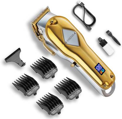 NOVA Professional Cordless 1069 Full Metal Hair Clipper Trimmer 240 min  Runtime 5 Length Settings