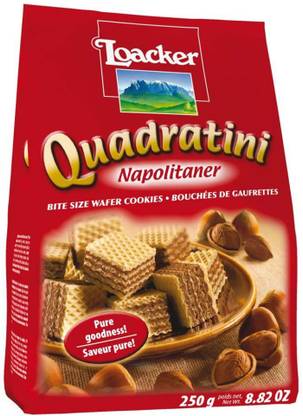 LOACKER Quadratini Napolitaner 250g Waffles