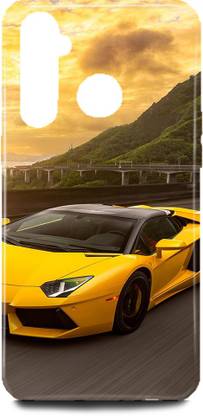 Rishabh Exports Back Cover for Realme 5--lamborghini car printed back case