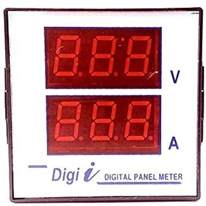 ERHIndia Digital Panel Meter AC Voltage Range Up to 500v AC Current Rang Upto 50 ampere. Digital Voltage Ampere Meter Electronic Components Electronic Hobby Kit